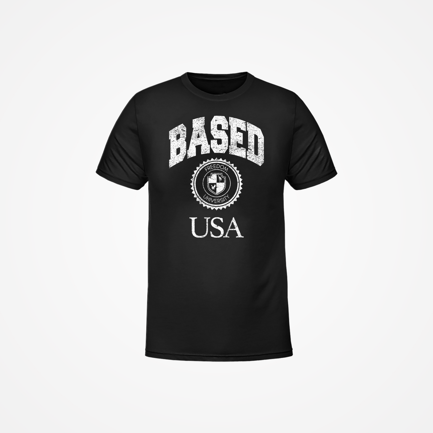 Based USA Black T-Shirt
