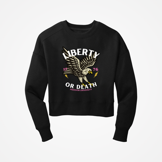 Liberty or Death Cropped Crewneck