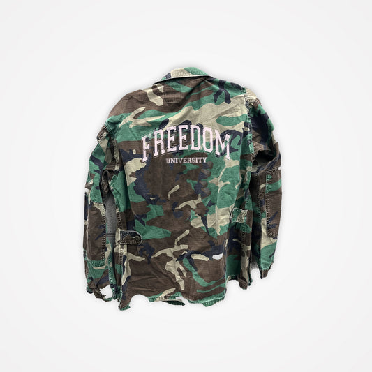 Freedom University Vintage Camo Jacket