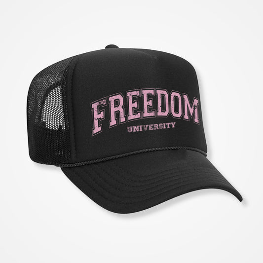 Freedom Varsity Black Trucker Hat